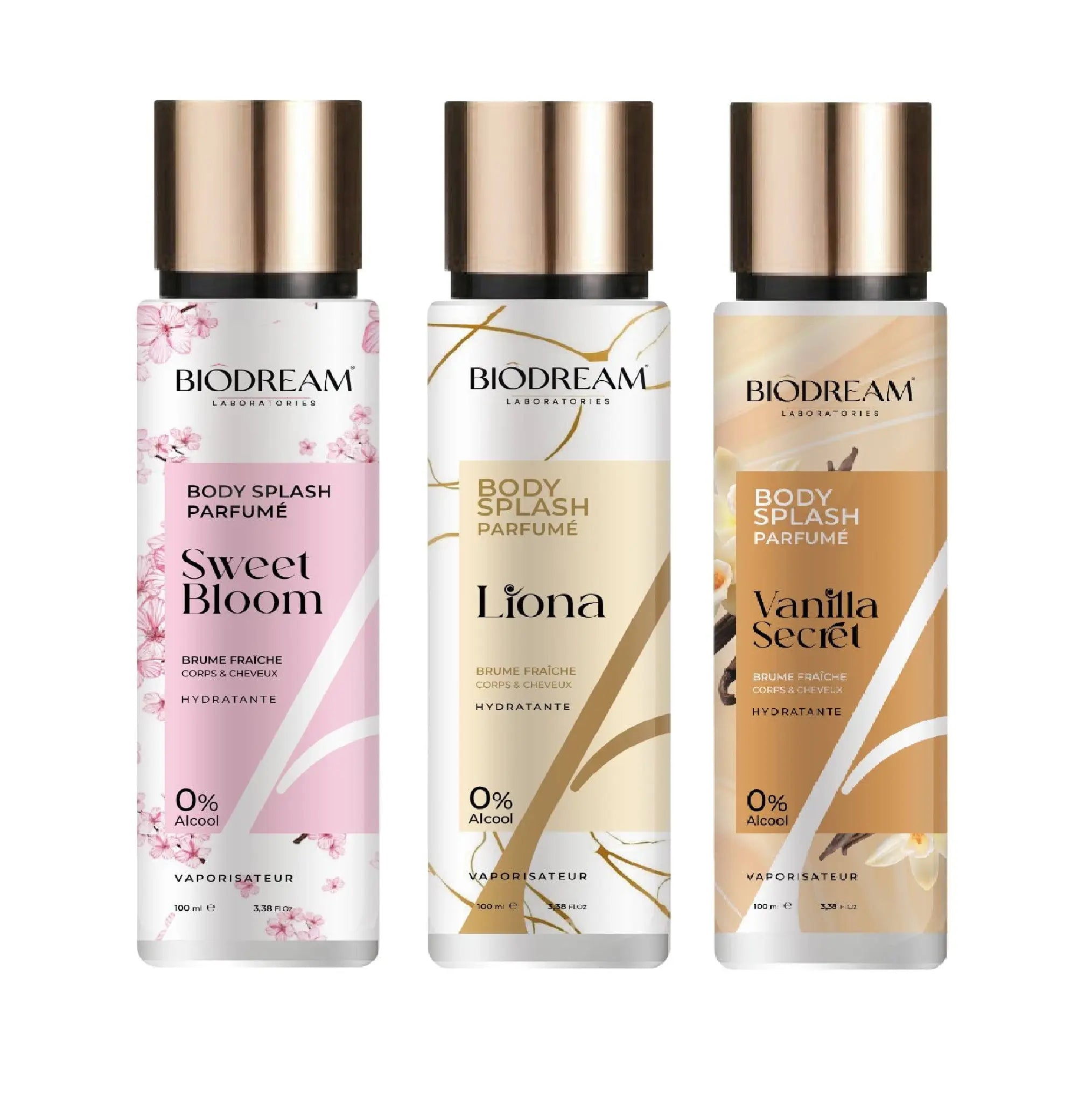 Body splash parfumé – Pack de 2, le 3ème GRATUIT